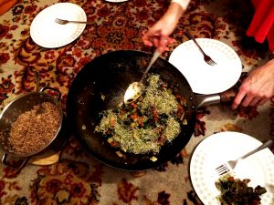 Preparing meals